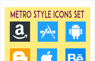 Windows 8 metro style icons set