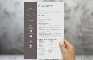 Modern Resume Template and Cover