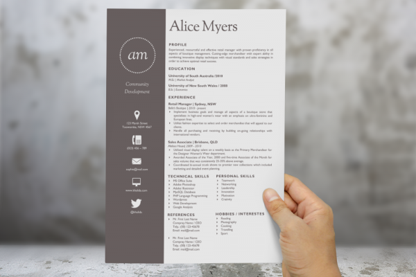 Download Modern Resume Template and Cover Letter 