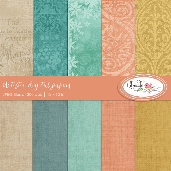 Download Artistic digital papers 