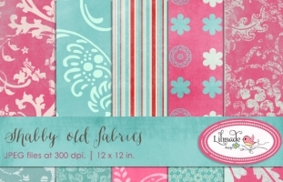 Shabby old fabrics digital papers