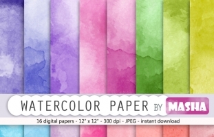 WATERCOLOR DIGITAL PAPERS