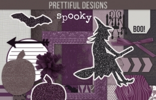 Spooky Halloween Papers and Clip