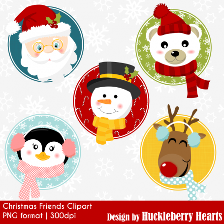 Christmas Friends Clipart