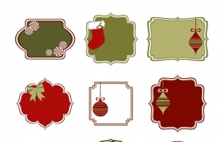 9 Christmas Labels