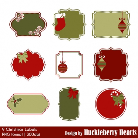 9 Christmas Labels
