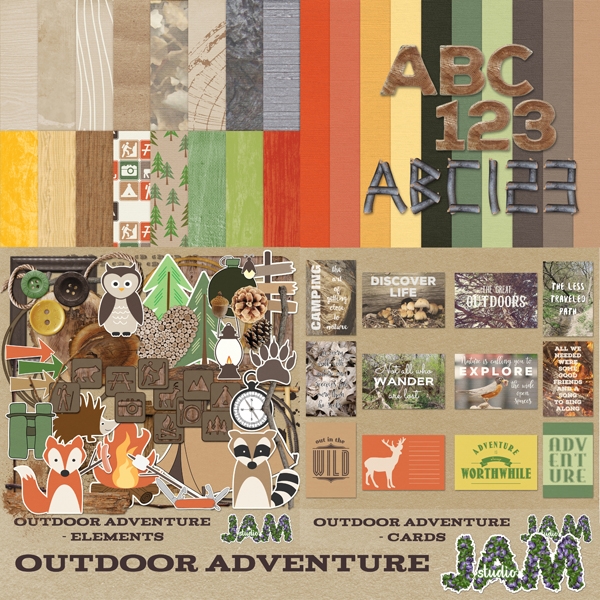 Download Outdoor Adventure - Full Size Scrapbook Kit 