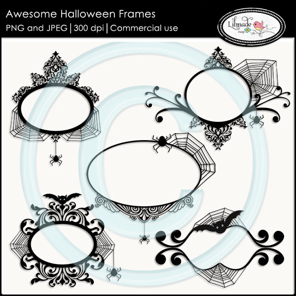 Download Halloween clip art frames 