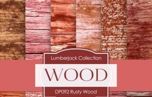 Digital Papers - Rusty Wood (DP092)