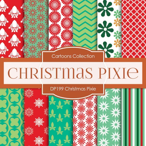 Download Digital Papers - Christmas Pixie (DP199) 