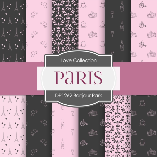 Download Digital Papers - Bonjour Paris (DP1262) 