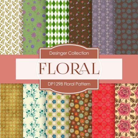 Digital Papers - Floral Pattern