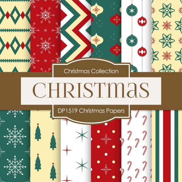 Download Digital Papers - Christmas Papers (DP1519) 