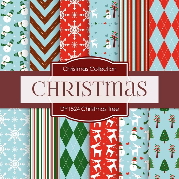 Download Digital Papers - Christmas Tree (DP1524) 
