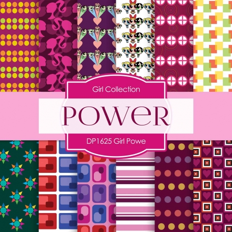 Digital Papers - Girl Power