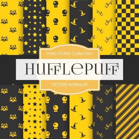 Digital Papers - Hufflepuff
