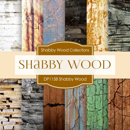 Digital Papers - Shabby Wood