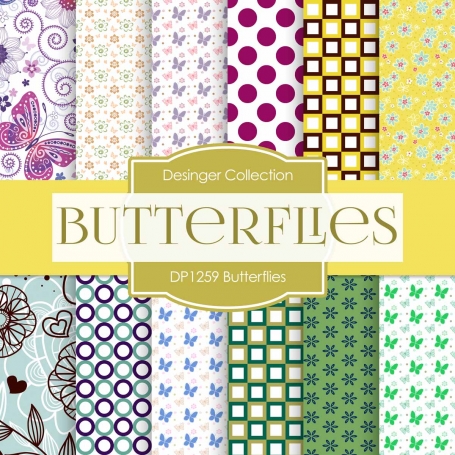 Digital Papers - Butterflies