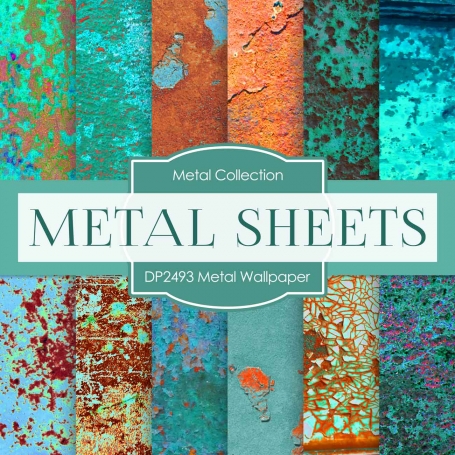 Digital Papers - Metal Wallpaper