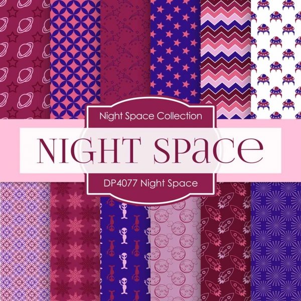 Download Digital Papers - Night Space (DP4077) 