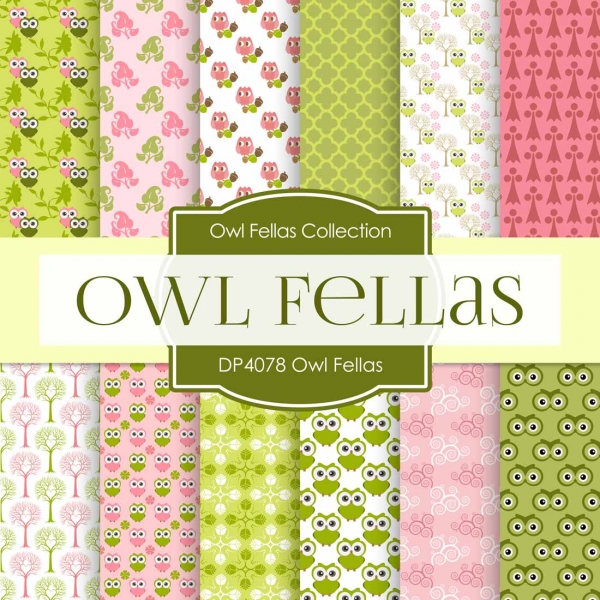 Download Digital Papers - Owl Fellas (DP4078) 