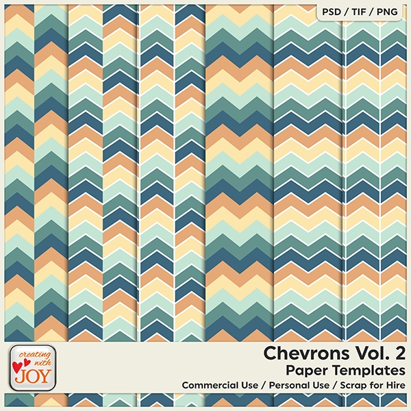 Download 6 Commercial Use Chevron Paper Templates - Vol.1 