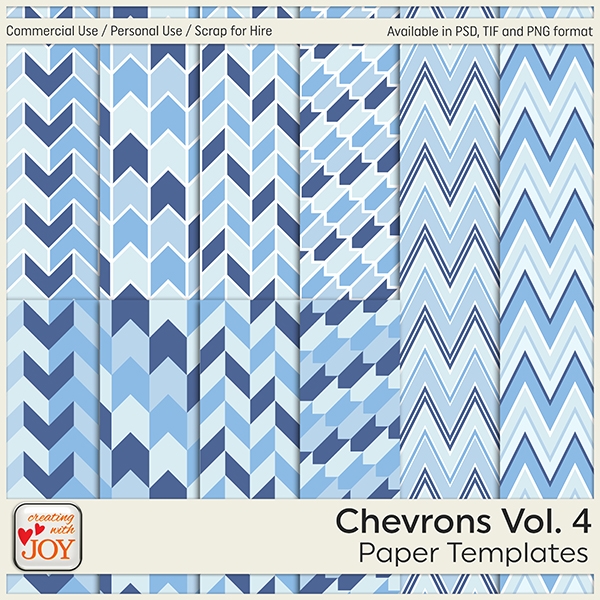 Download 6 Commercial Use Chevron Paper Templates - Vol.4 