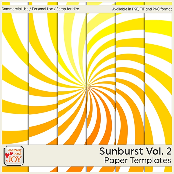 Download 6 Sunburst Paper Templates - Vol.2 