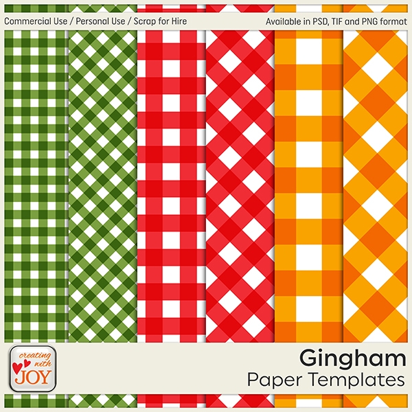 Download 6 Gingham Paper Templates 
