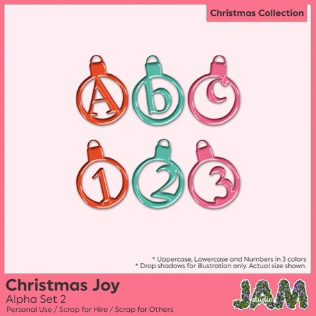 Christmas Joy - Alpha Set 2