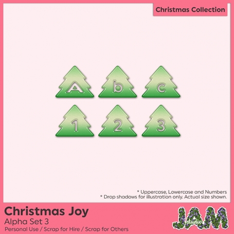 Christmas Joy - Alpha Set 3