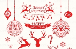 RED CHRISTMAS CLIPART