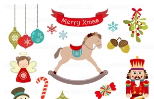 MERRY XMAS CLIPART