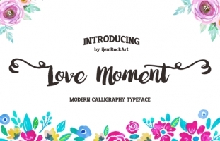 Love Moment Typeface
