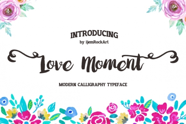 Download Love Moment Typeface 