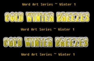 Cold Winter Winds Breezes Word Art