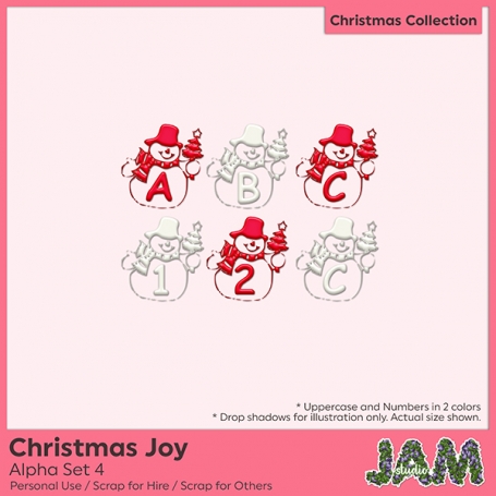 Christmas Joy - Alpha Set 4