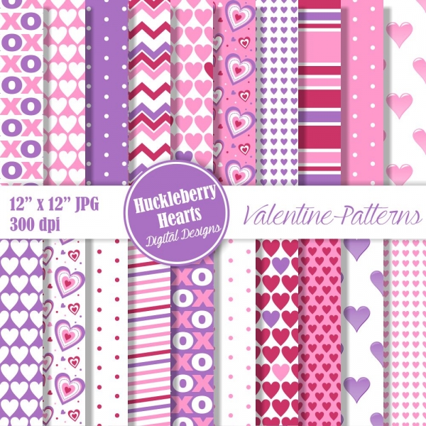 Download Valentine Paper, Valentine's Day Paper, Valentine Patterns, Hearts 