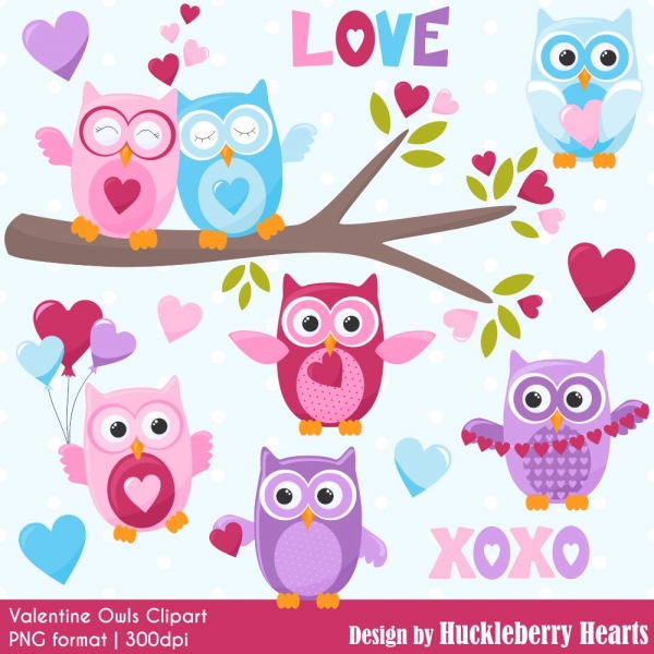 Download Valentine's Day Clipart, Valentine Clip Art, Owl Clipart, Owl Clip art 