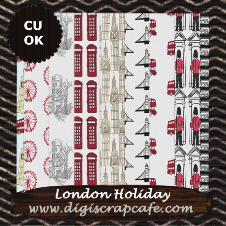 London Holiday Digital Background