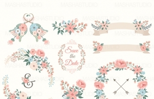 ROMANTIC WEDDING CLIPART