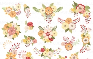 Autumn Flowers Clipart