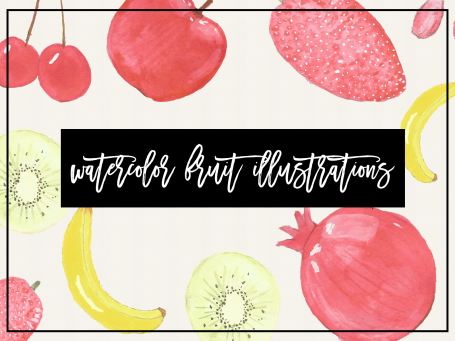 WaterColor Fruit Illustrations