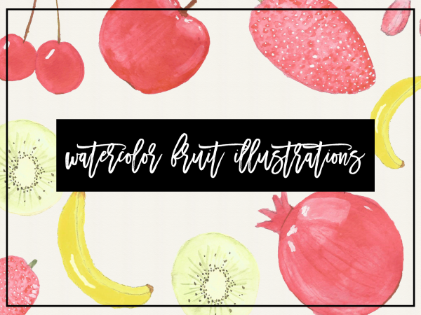 Download WaterColor Fruit Illustrations 