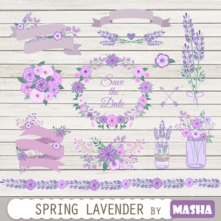 Spring Lavender Clipart