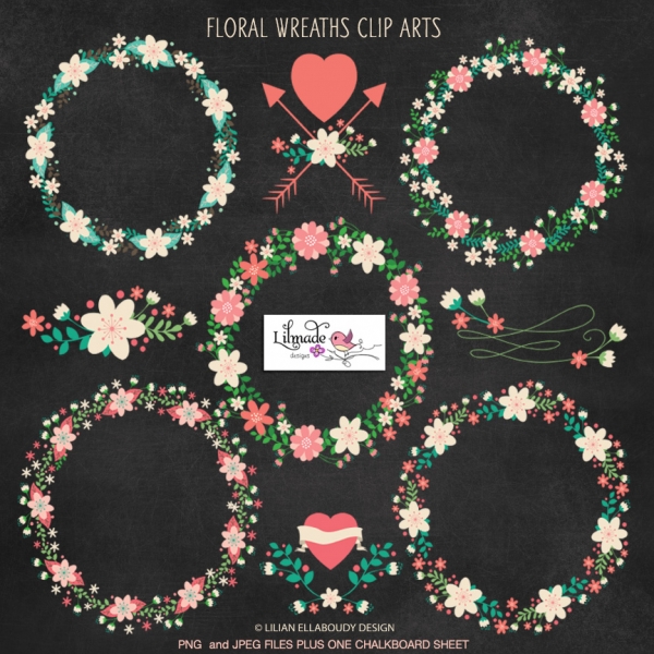 Download Floral wreaths clipart 