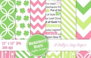 St Patricks Day Digital Paper