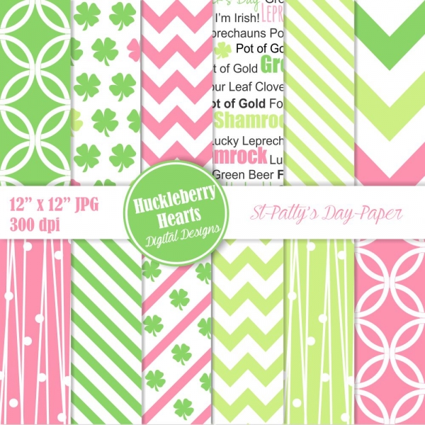 Download St Patricks Day Digital Paper 