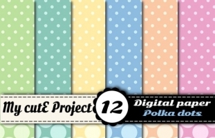 Small & Big Polka Dots Pastel