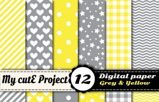 Grey & Yellow - Digital